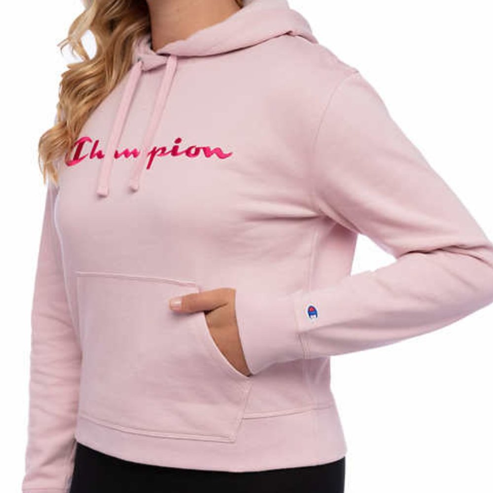 Pink Champion Hoodie Women's Plus Size 2X